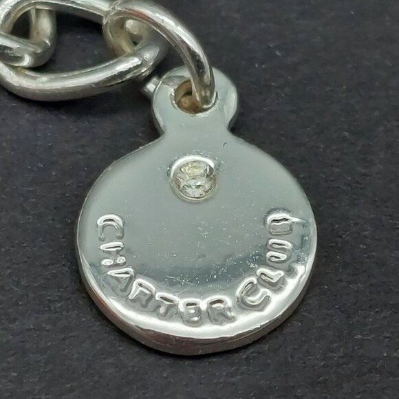 Silver Tone Charter Club Circular Statement Pendant Necklace Long Snake Chain 30 - Picture 10 of 10